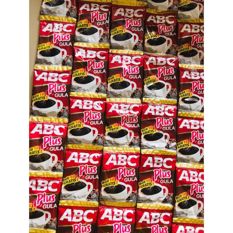 

ABC KOPI PLUS GULA 18gr 1 RENCENG isi 11 sachet