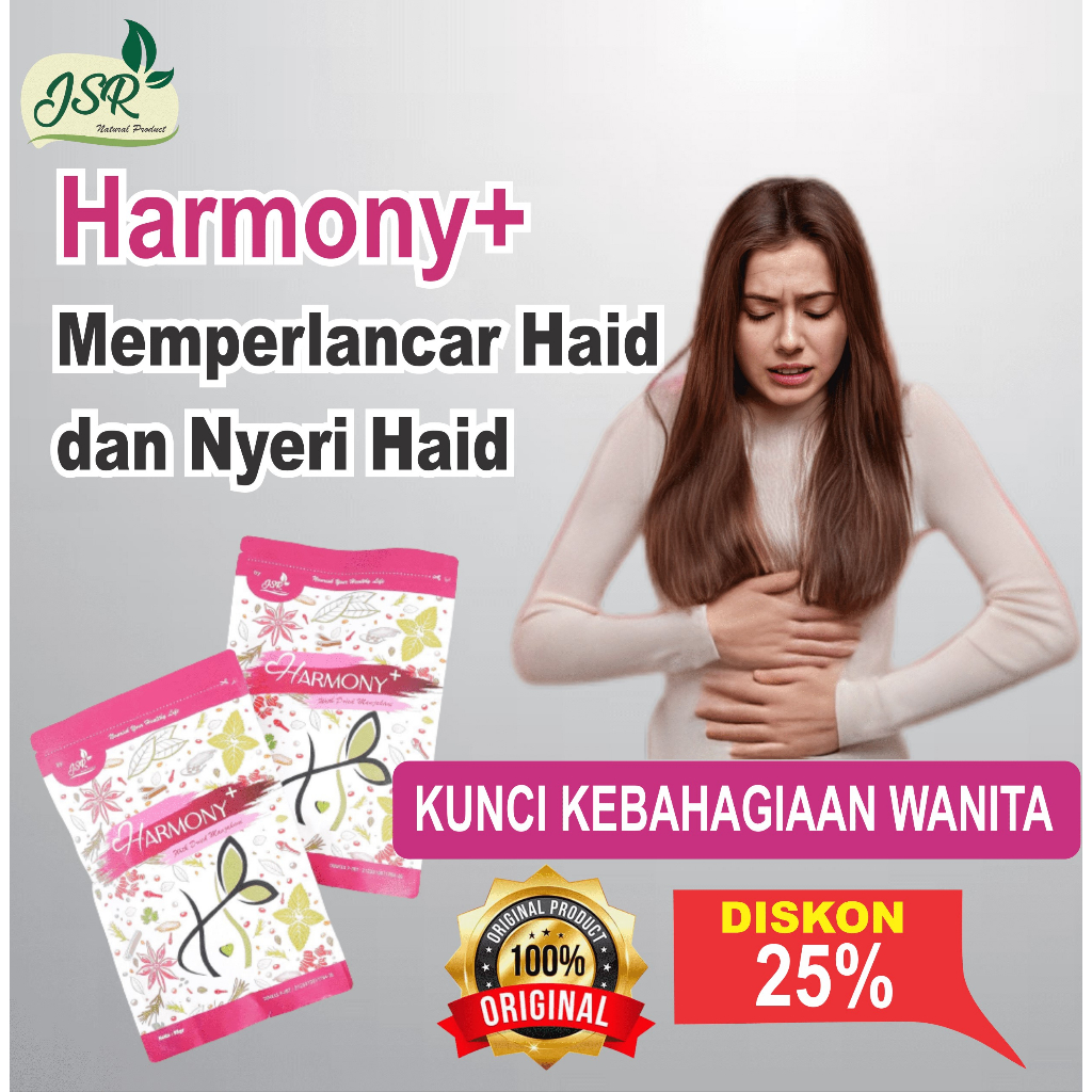 HarmonI Haid Lancar Tidak Nyeri Paket 2 Box | Datang Bulan Lancar