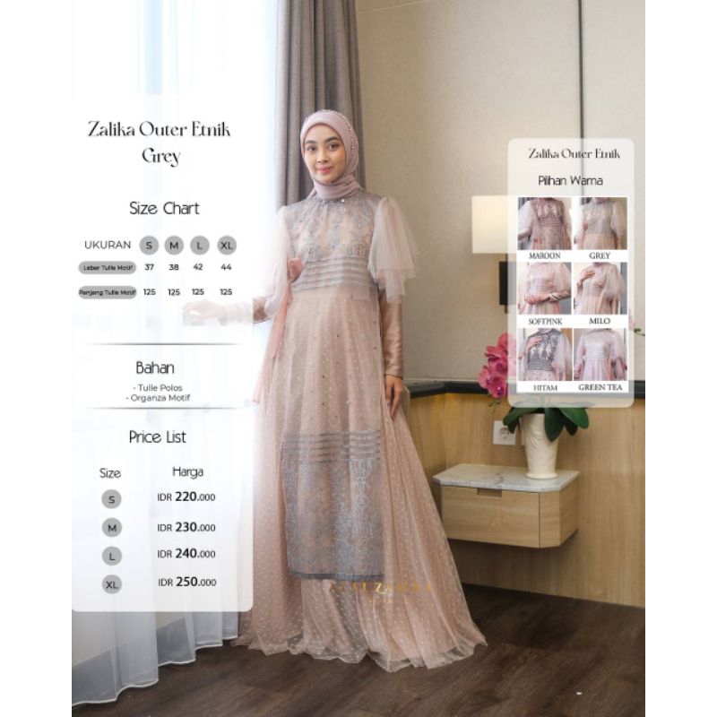 Zalika Outer Etnik by Alfizahrahijab (Hanya Outer, Tidak termasuk inner)