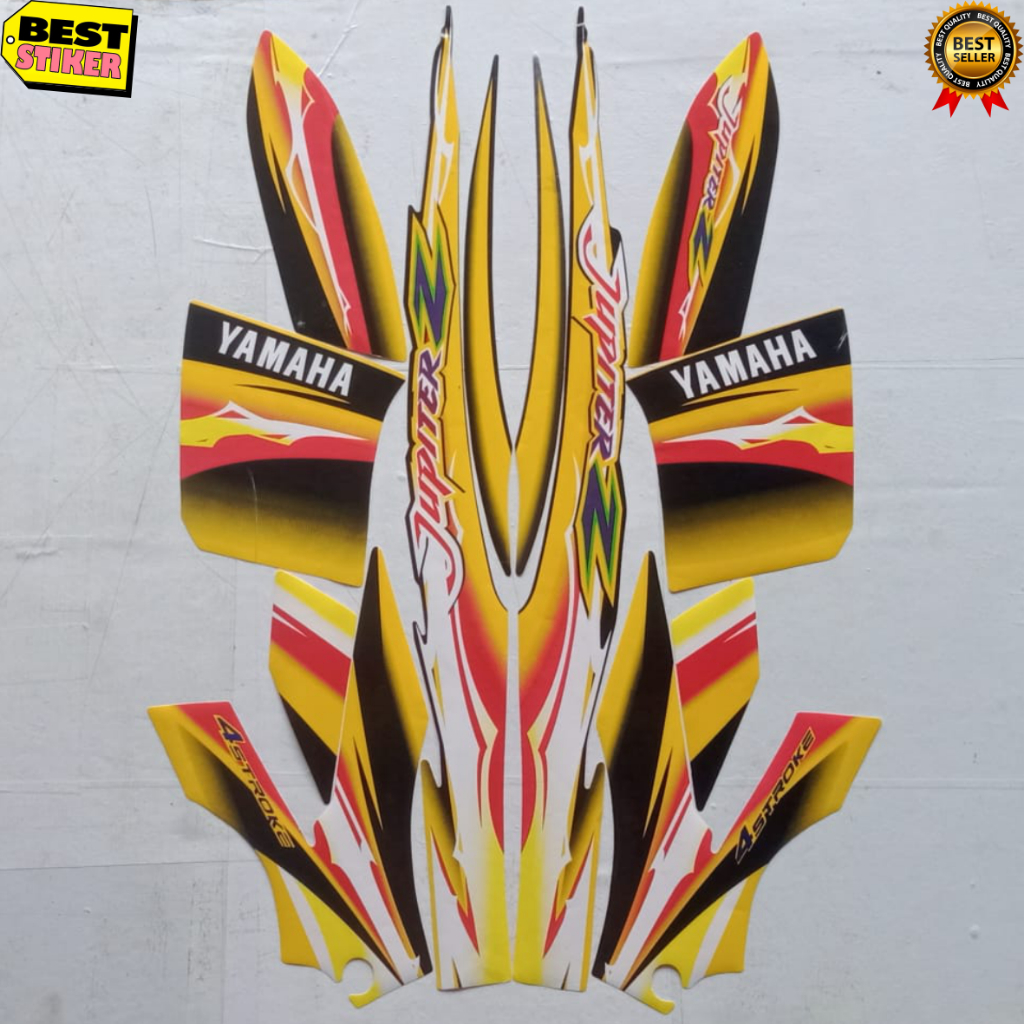 STIKER STRIPING MOTOR YAMAHA JUPITER Z 2004, LIST STANDAR MOTOR YAMAHA JUPITER Z 2004, BERKUALITAS D