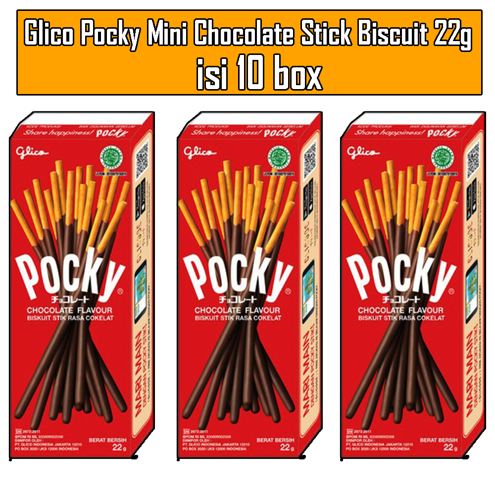 

Promo Pocky Mini 22 Gram Rasa Coklat 1 Pack Isi 10 Pcs