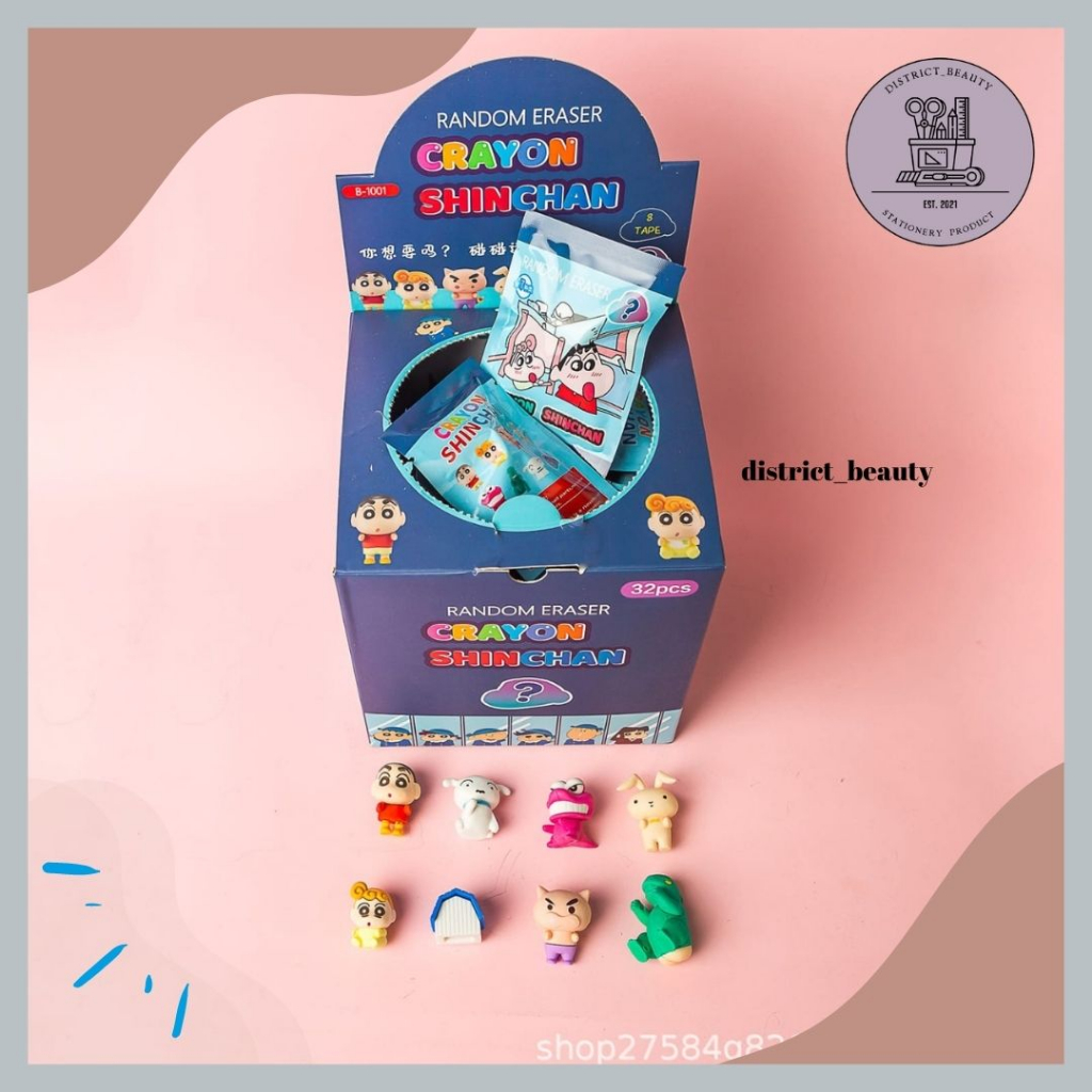 

PENGHAPUS MISTERI SINCHAN SANRIO POKEMON PENGHAPUS BLIND BOX KARTUN ANAK