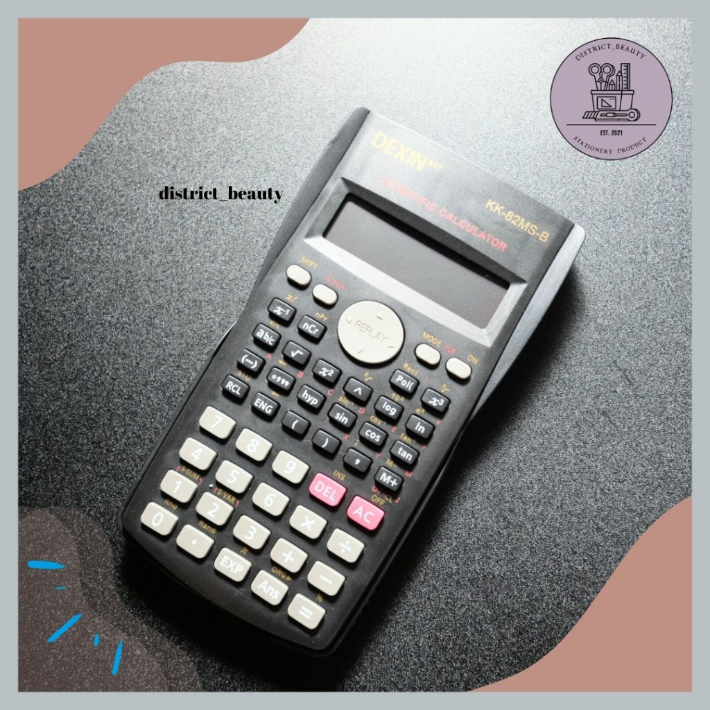 

SCIENTIFIC KALKULATOR DEXIN KK-82MS-B CALCULATOR BLACK COLOR POLOS