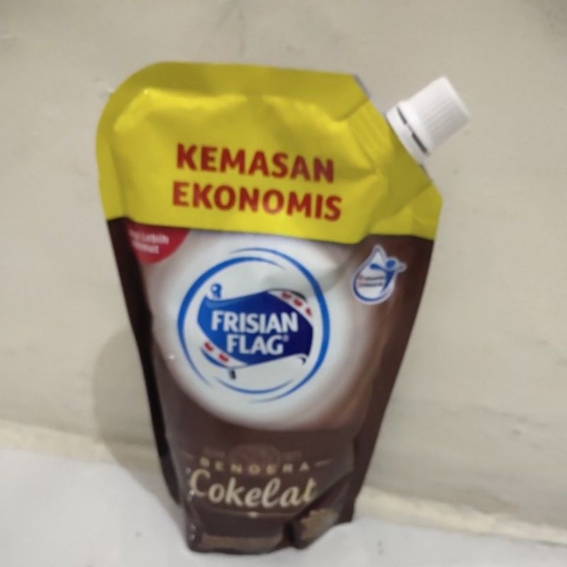 

frisian flag pouch susu kental manis coklat 545g