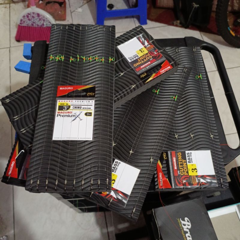 rangkaian kail maguro 2/3/4 ikan mas full set siap pakai lomba indukan /ramai