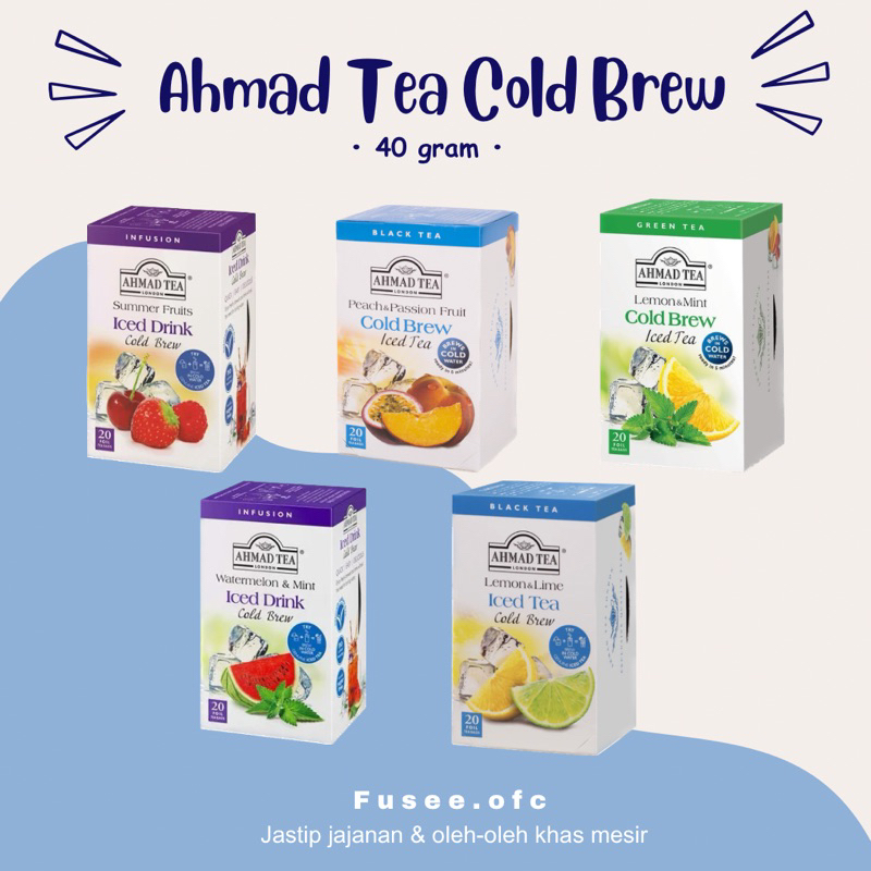 

Ahmad Tea Cold Brew / teh dingin dengan rasa buah