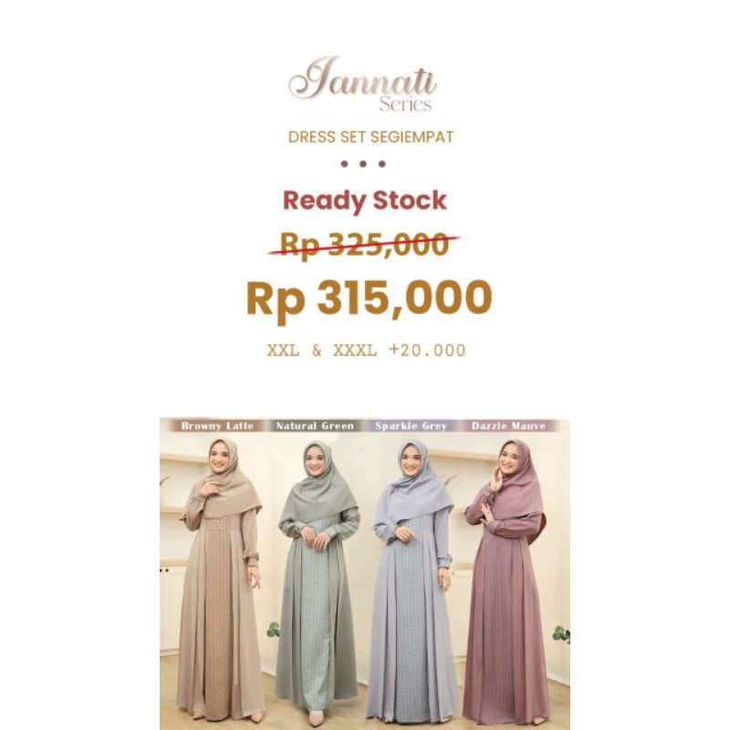 Jannati Series By Salvina DRESS MOM SET SEGIEMPAT