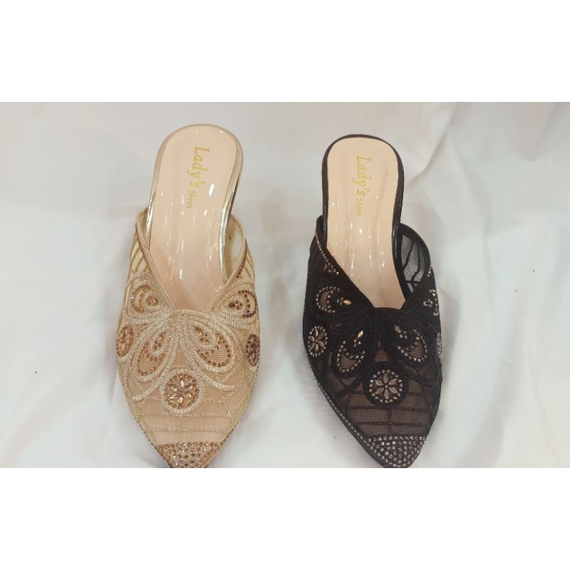 Sandal pesta Payet/Sandal Payet Hak 5cm/Hak kaca