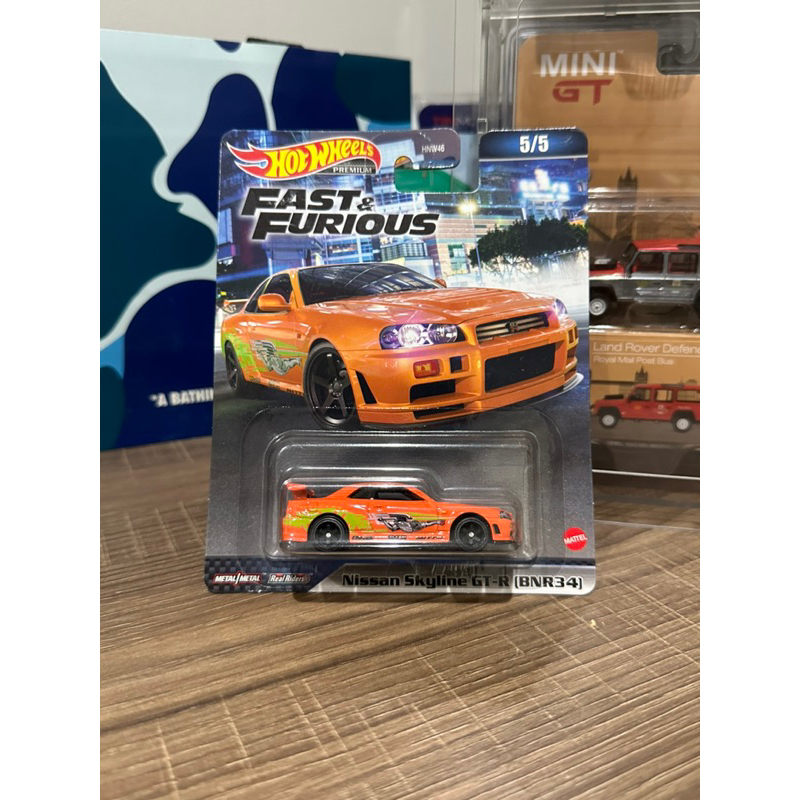 Hotwheels Fast & Furious Nissan Skyline GTR R34 Orange FF Premium