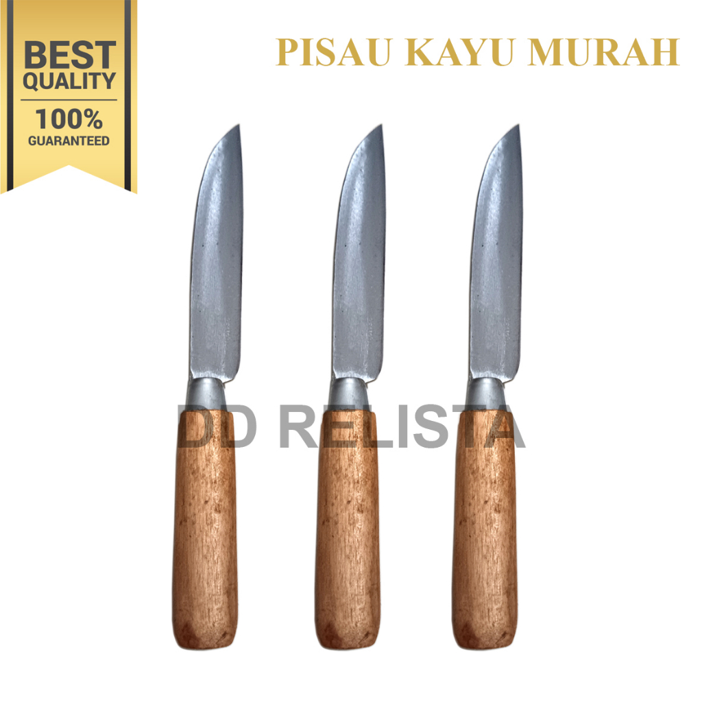 PISAU DAPUR MURAH GAGANG KAYU TAJAM