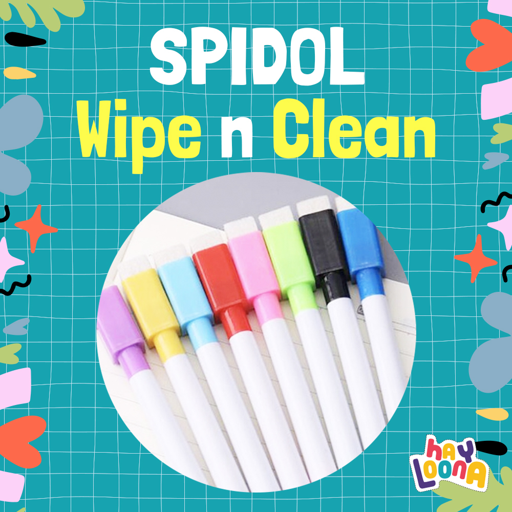 

Spidol wipe and clean