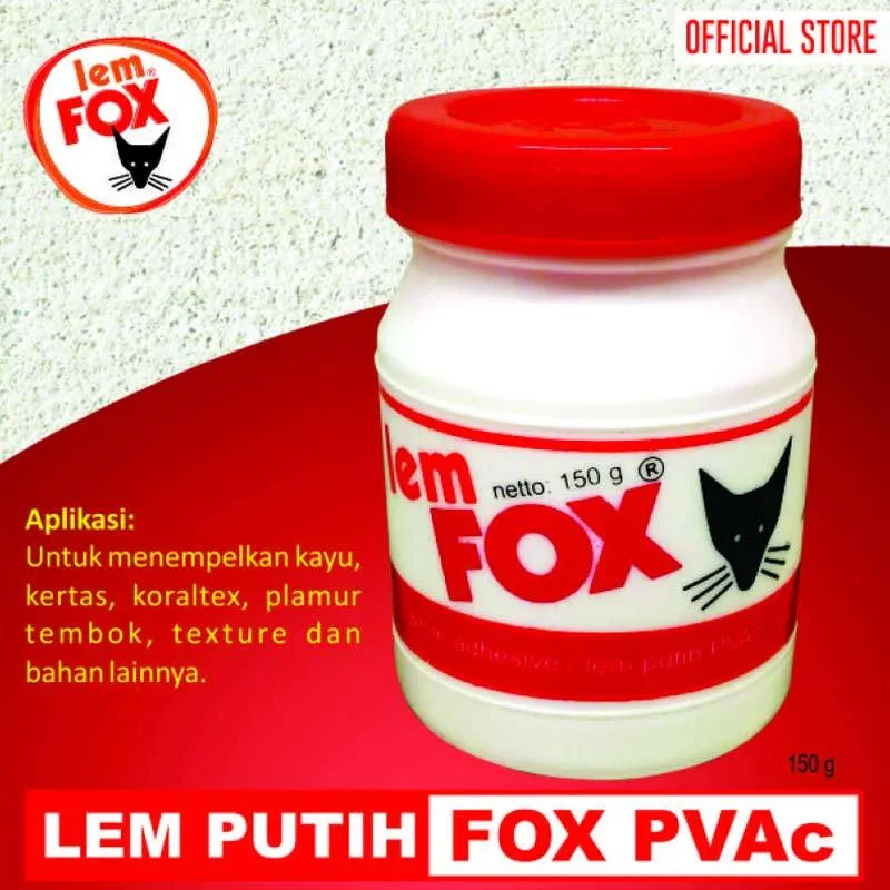 

Lem Kayu Putih 150 gr Merk FOX