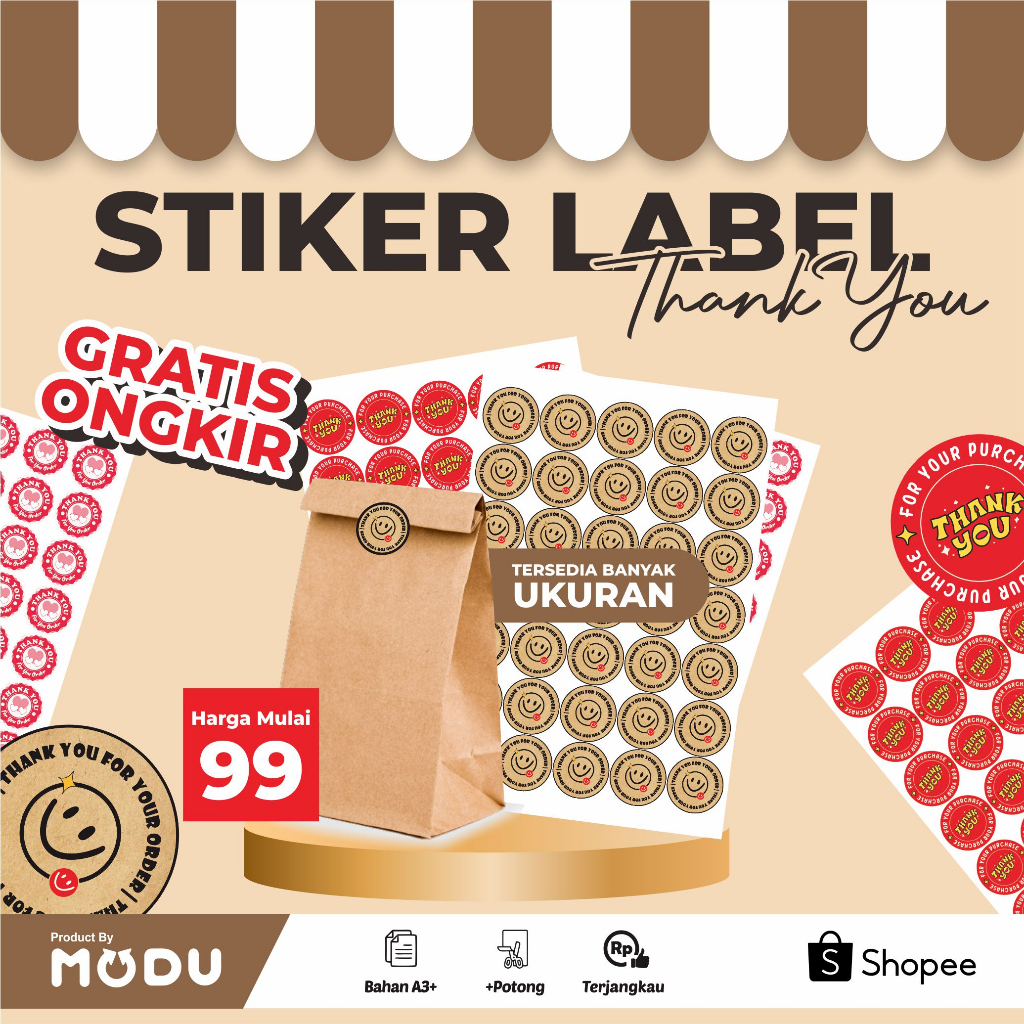 

CETAK STIKER THANKYOU OLSHOP MURAH SEMUA UKURAN