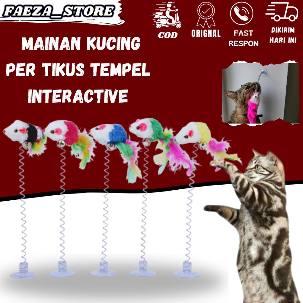 Mainan Kucing Per Tikus Per Bulu FAEZA_STORE