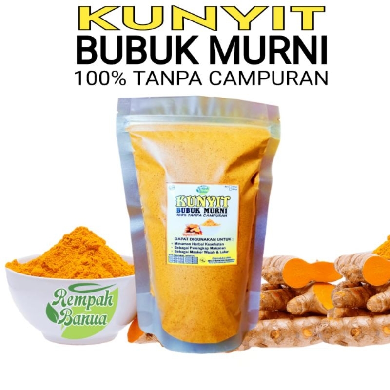 

Kunyit bubuk murni | kunyit bubuk tanpa campuran | Rempah Banua