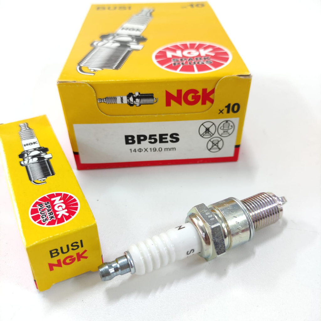 BUSI NGK BP7ES NINJA RXZ NSR Vespa DRAT PANJANG ASLI 100% A