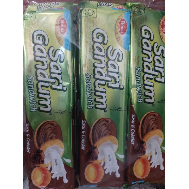 

Biscuit Roma Sari Gandum Coklat - Per pack (isi 6)