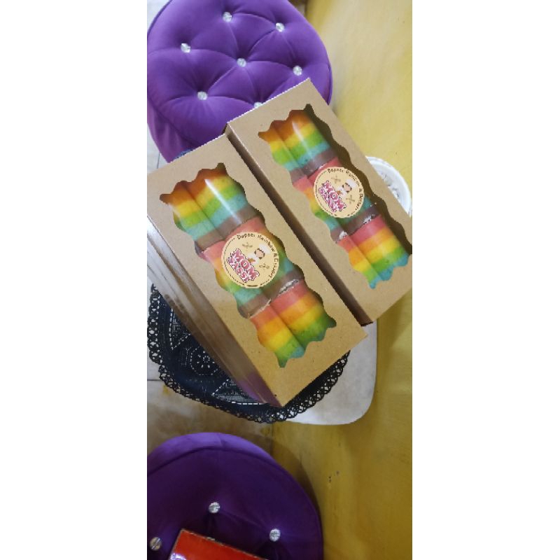 

Miniroll Rainbow Cake, Cake premium