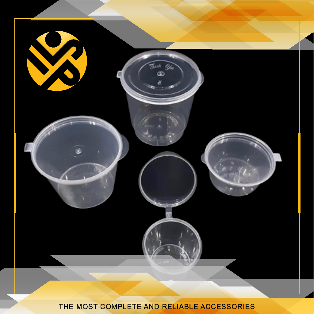 Thinwall Tempat Saus Kecap Plastik / Sauce Cup Container 35 ML