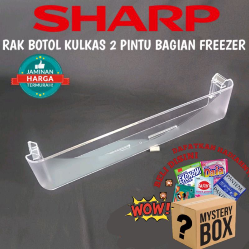 RAK BOTOL KULKAS SHARP 2 PINTU BAGIAN FREEZER KULKAS TYPE LAMA ORIGINAL