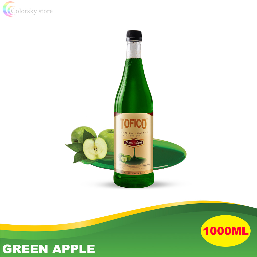 

TOFICO GREEN APPLE SYRUP 1000ML