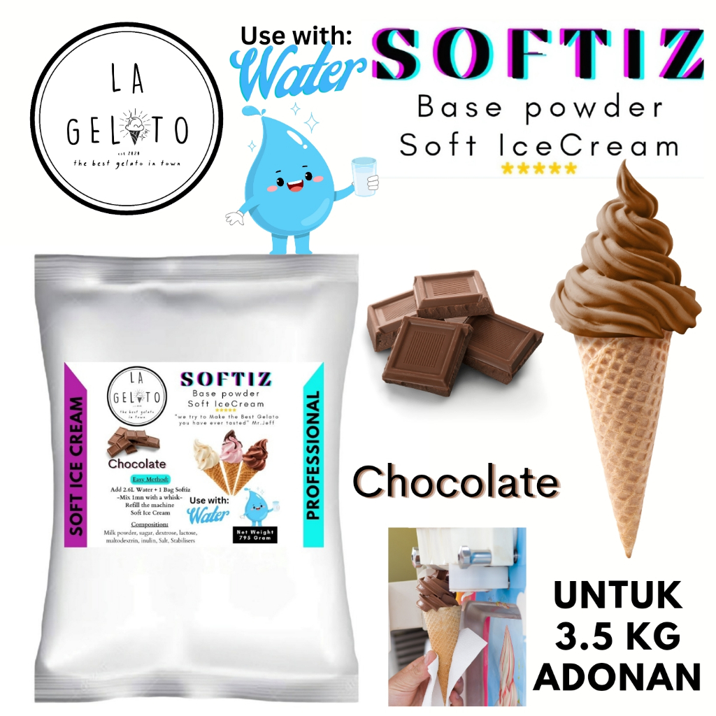 

Bubuk Soft ice cream spesial - Rasa Coklat