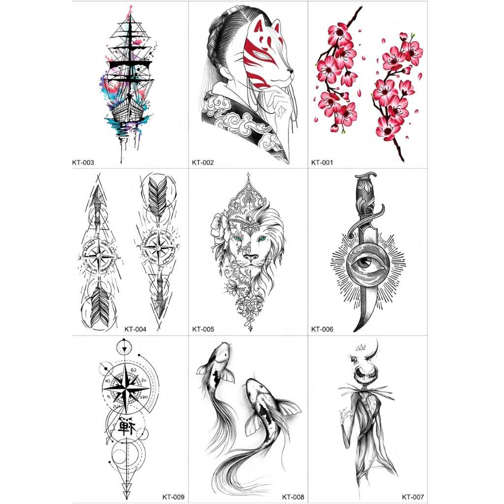 PO Tattoo temporary Half Arm Sedang Tattoo lengan Motif Terlaris Dan Terbaru