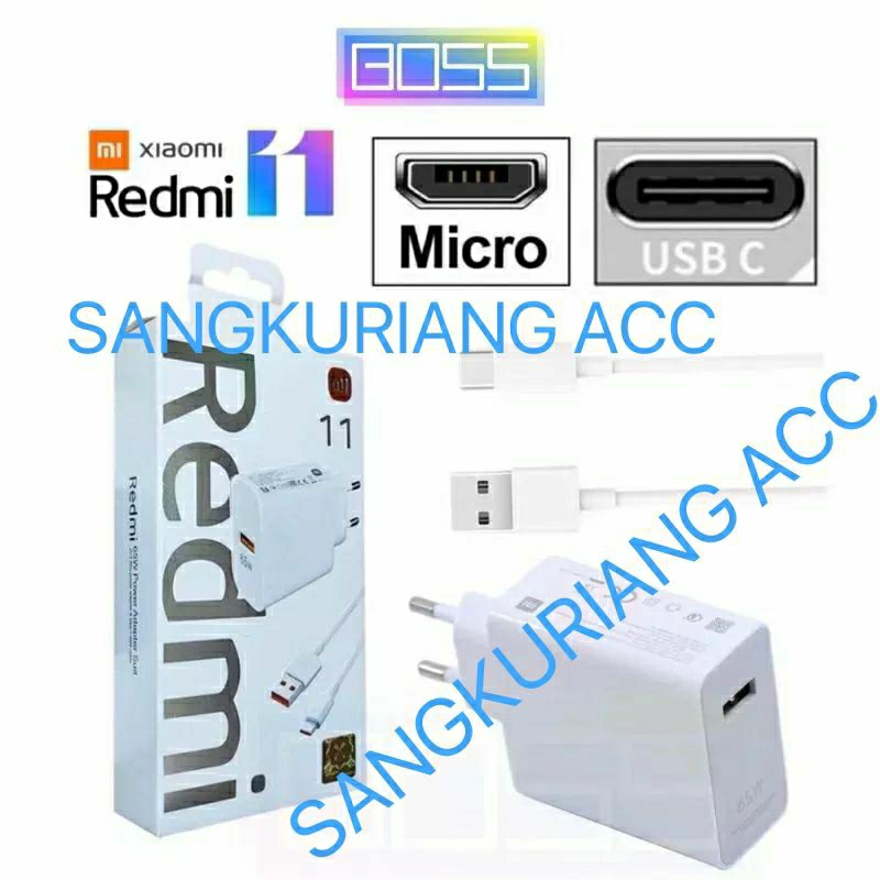 Charger Xiaomi Redmi 65W Super VOOC Fast charging 100% ORI TYPE C MICRO