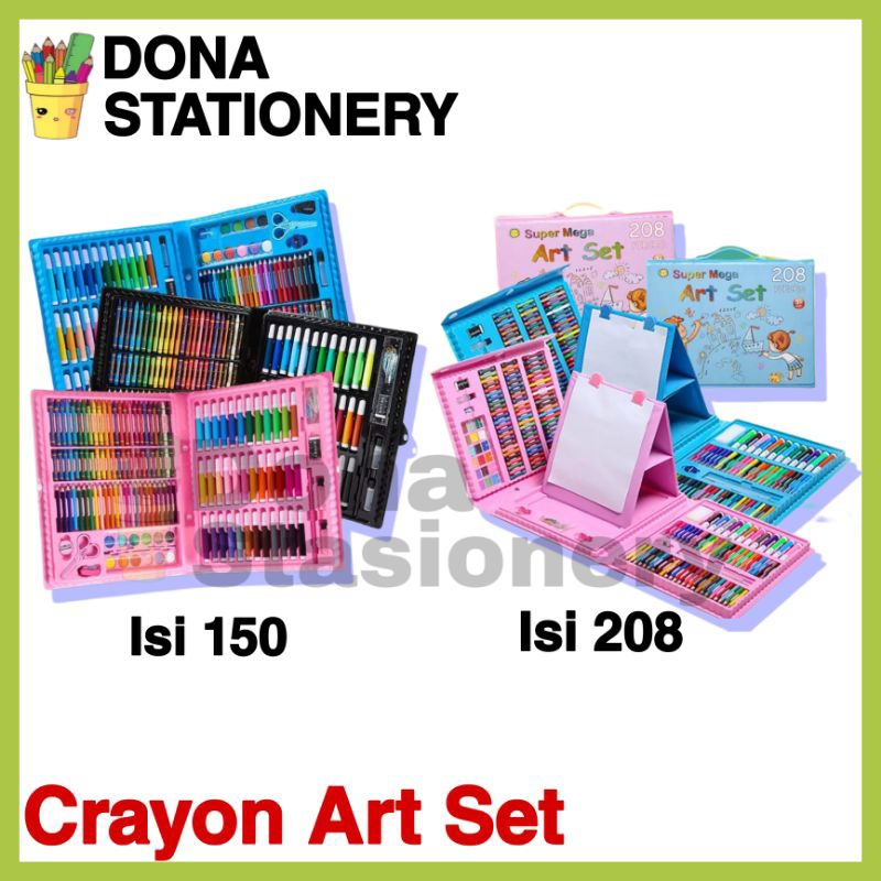 

Crayon Art Set 150 Pcs | Crayon Art Set 208 Pcs | Crayon murah | Alat Lukis