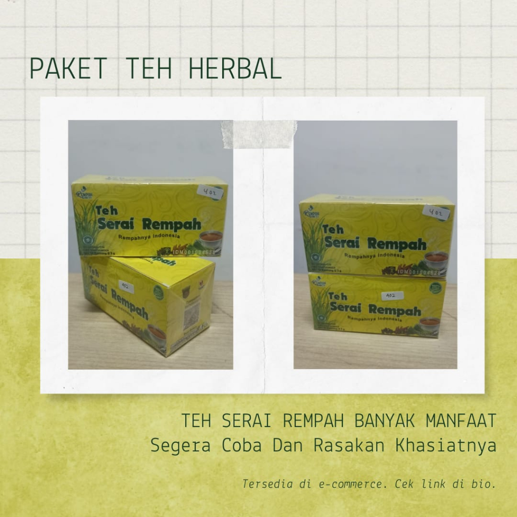 

READY Teh Serai Rempah - Teh Celup Herbal Samarinda