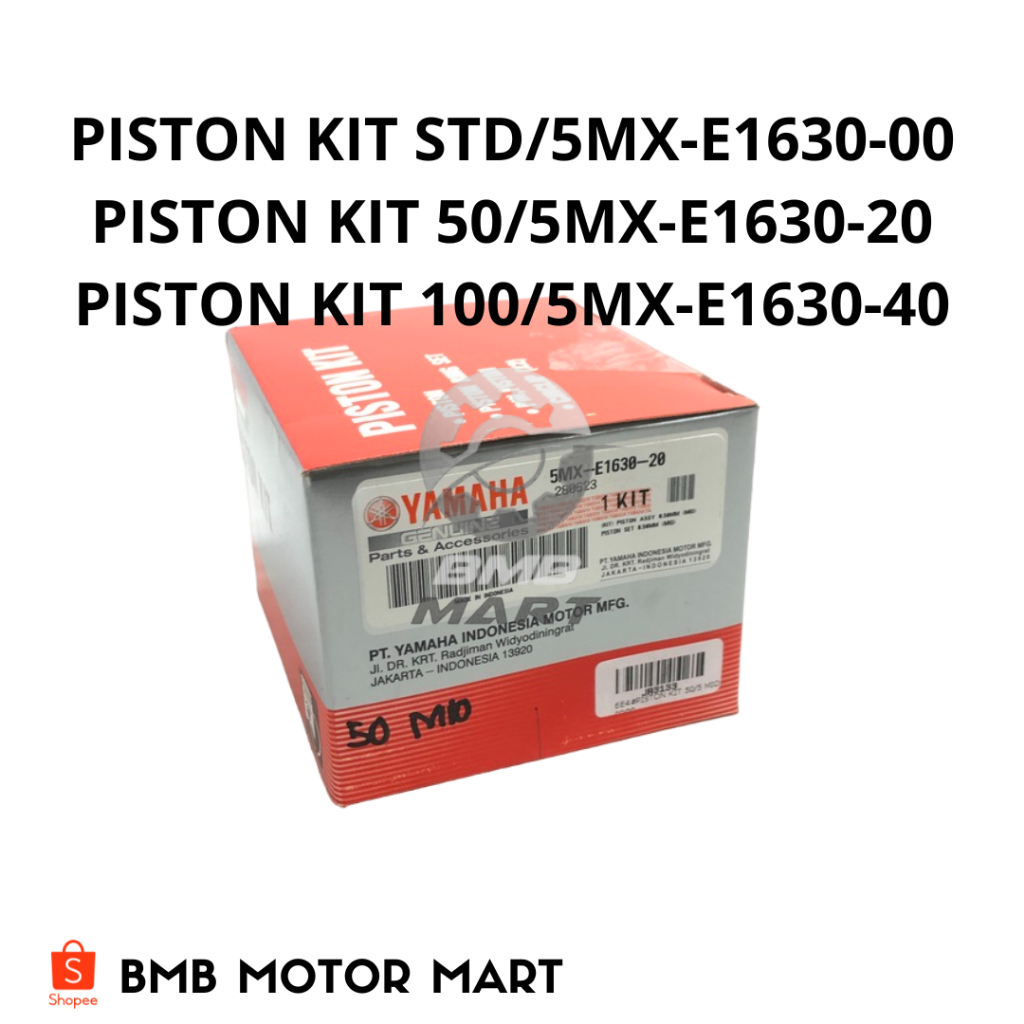PISTON KIT STD 50 100 MIO SPORTY 5MX-E1630-00, 5MX-E1630-20,5MX-E1630-40 YAMAHA