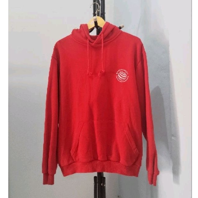 Hoodie polos merah