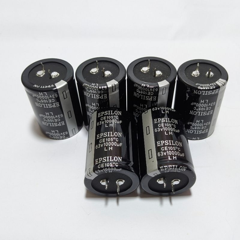 Terangshop17 Elko Elco Epsilon 10000Uf/63V Capacitor Epsilon 10000Uf/63V Original