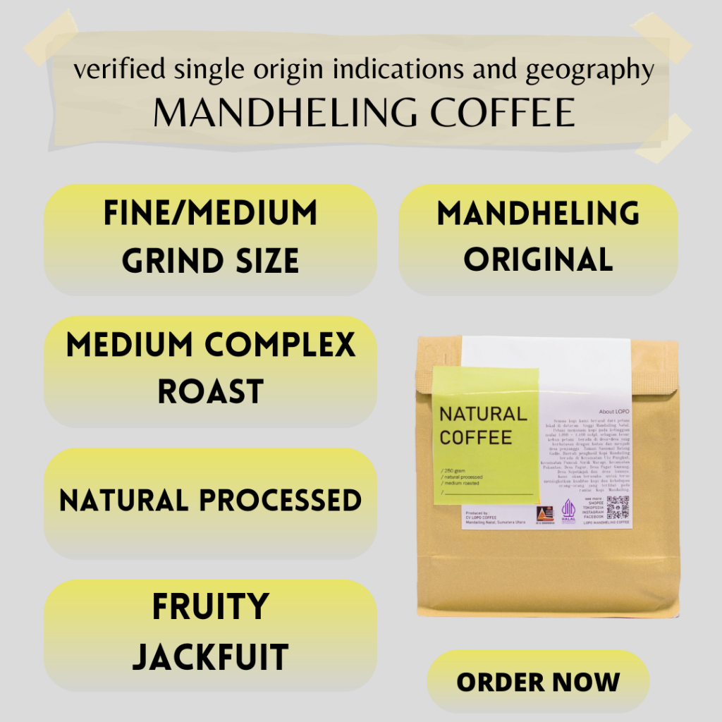 

LOPO Mandheling Natural Coffee 250 gram
