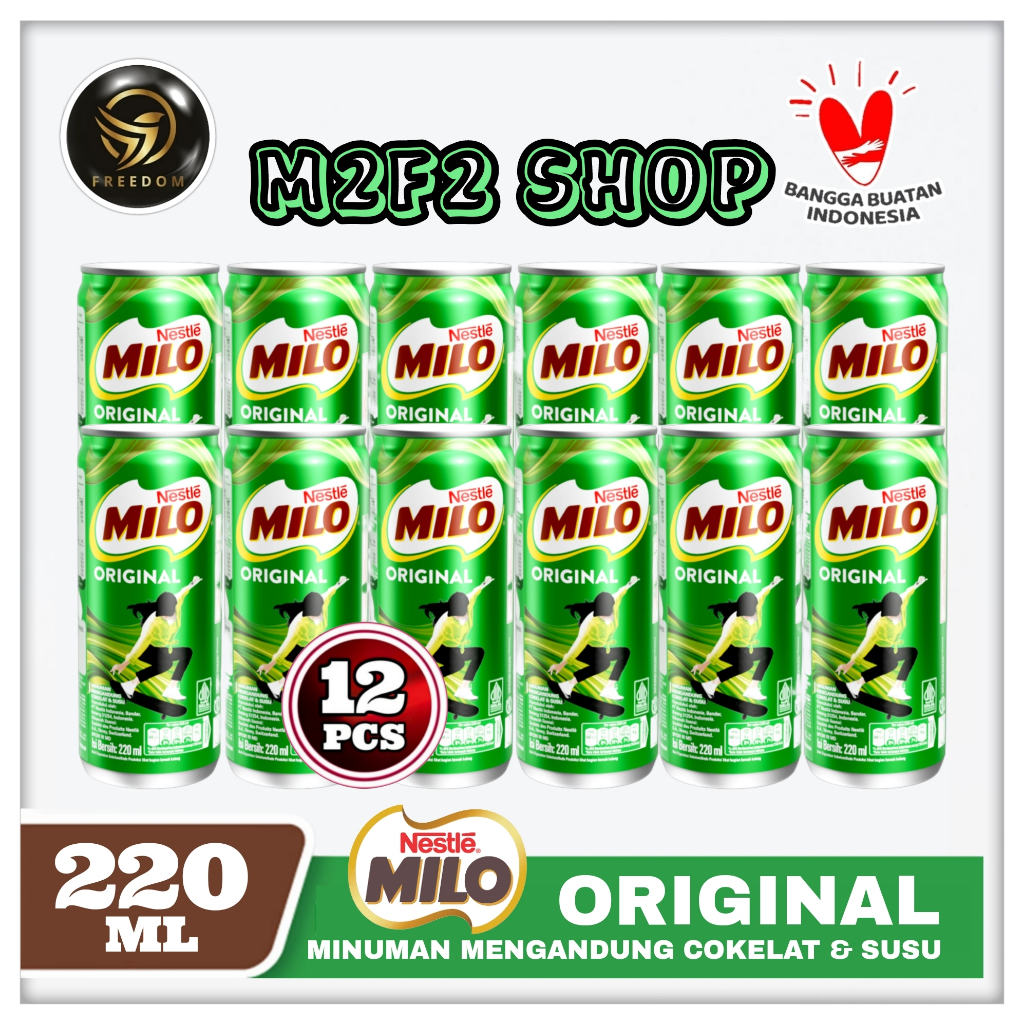 

Susu Milo Cokelat ACTIVE GO UHT ORIGINAL Kaleng | Can - 220 ml (Kemasan 12 Pcs)