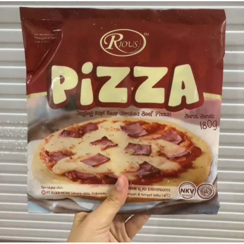 

HALAL Rious Smoked Beef Pizza / Pizza Daging Asap 180 gr