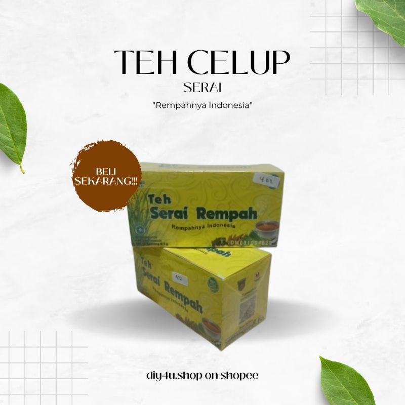 

READY BEST SELLER TEH CELUP SERAI REMPAHNYA INDONESIA