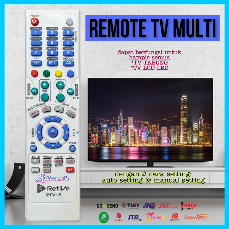 REMOT REMOTE TV MULTI / UNIVERSAL RETIVE RTV-2