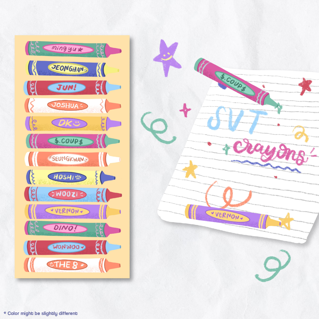 

koalakadoo - Seventeen Crayon Stickers