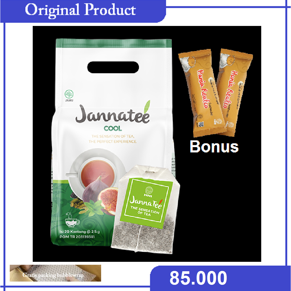 

Teh celup JANNATEE COOL bonus hania realco cappucino 1 pcs