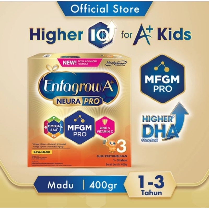 Susu Balita Enfagrow A+ 3 Madu Kemasan 400 Gram