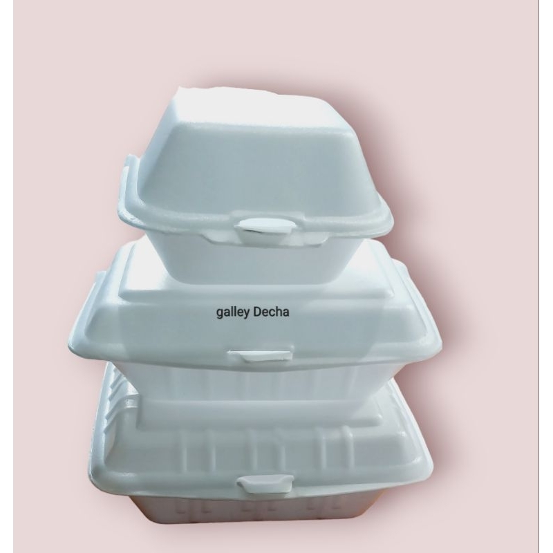Styrofoam Makanan Sterofoam bubur Sterofoam burger Sterofoam nasi sekat Sterofoam nasi polos