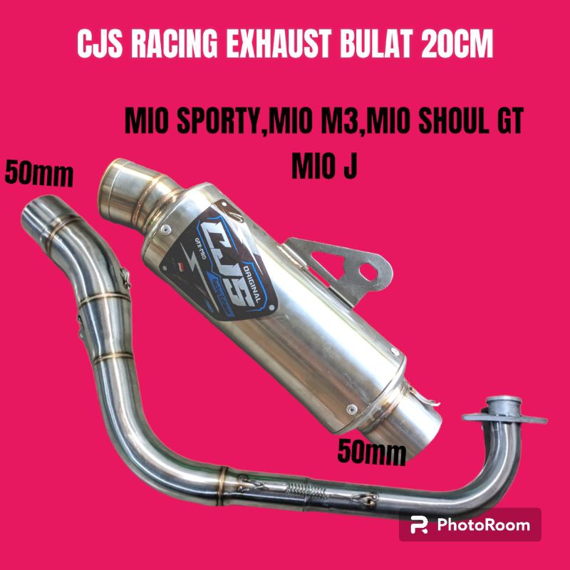 Knalpot Racing Mio j Mio M3 Mio shoul GT X-Ride  Mio sporty original CJS RACING TYPE BEST3 P20 D50MM