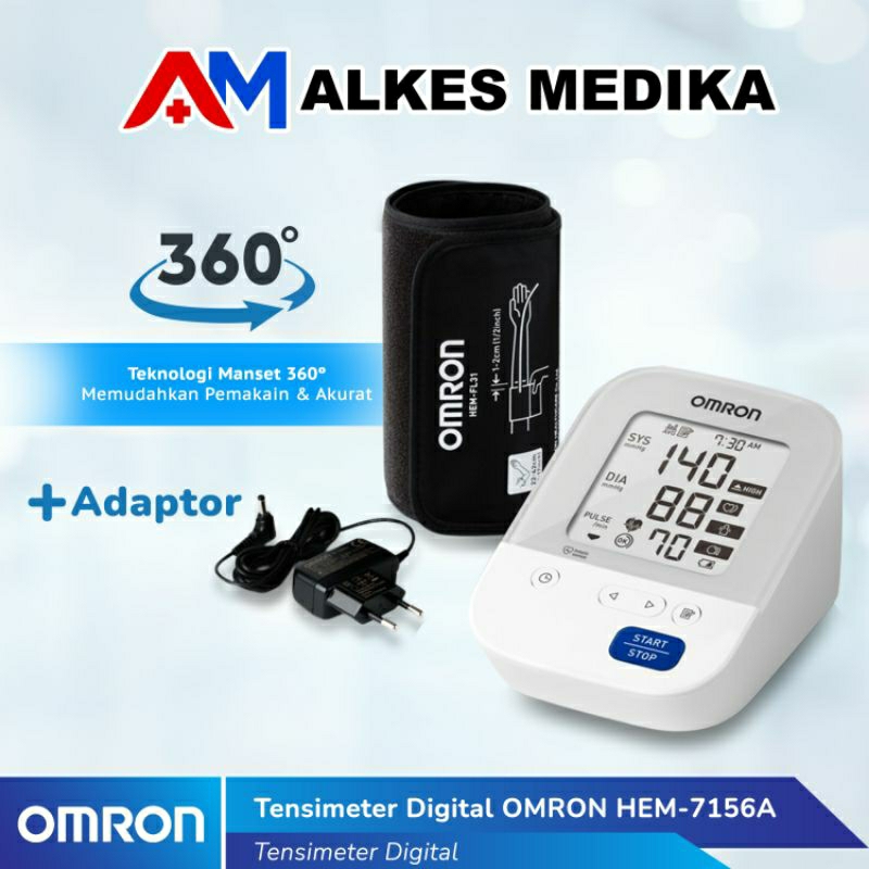 Tensi Digital Omron HEM-7156-A Free Adaptor / Tensi Digital 7156A / Omron / Tensi Omron / Omron 7156