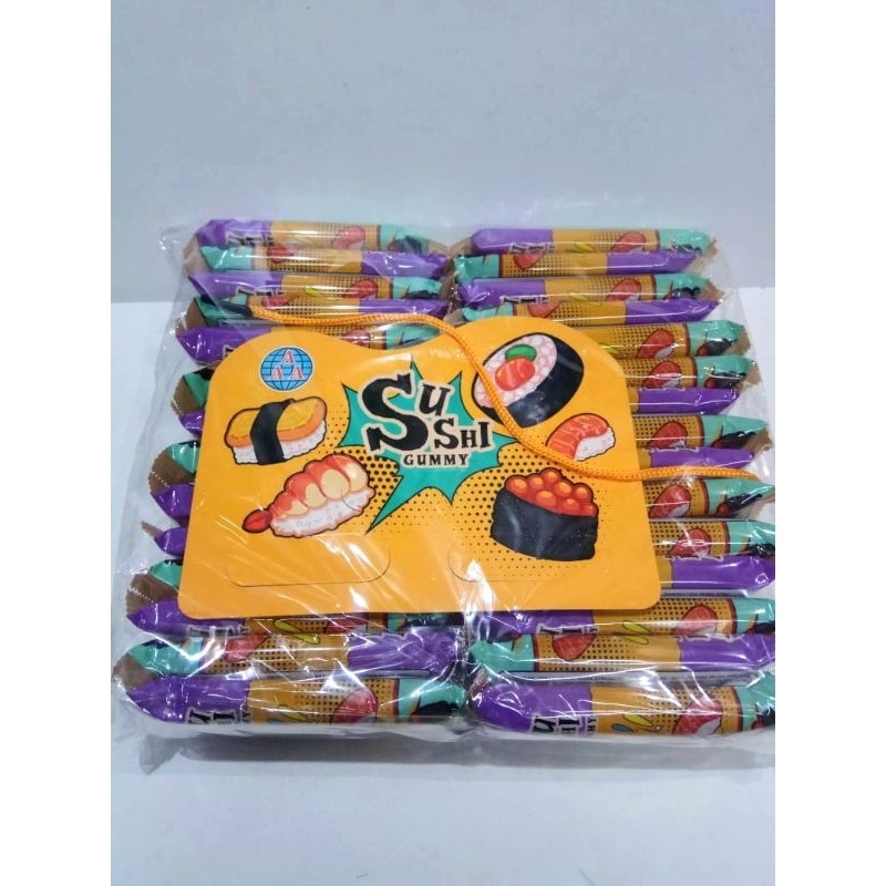 

Permen Cemilan Snack Sushi Gummy Jepang Mainan Anak Murah (isi 30 pcs)