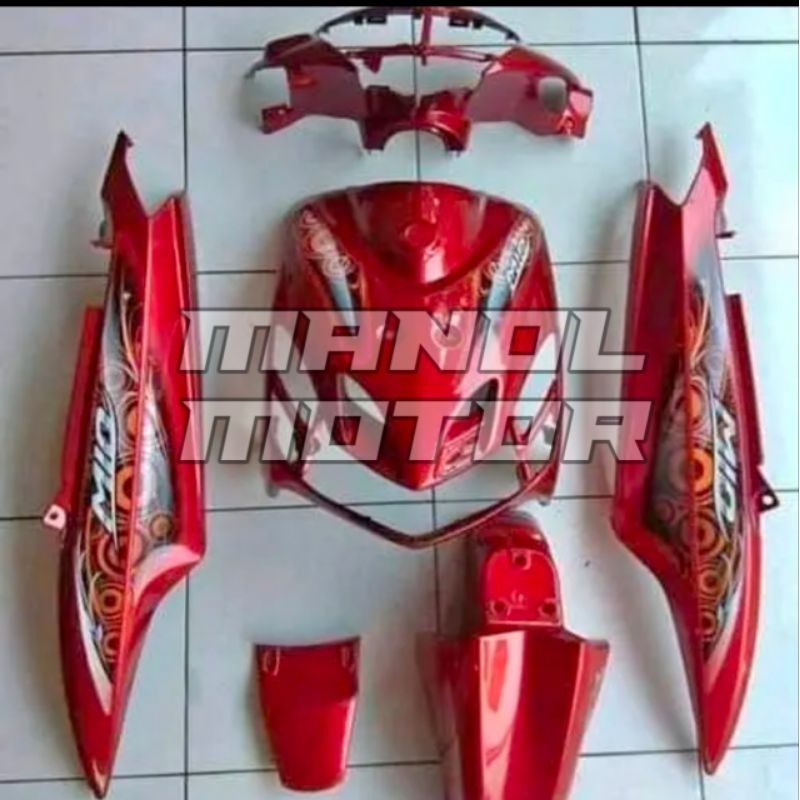 Fullset body Mio smile merah th.2010 dek body halus Mio smile Mio new