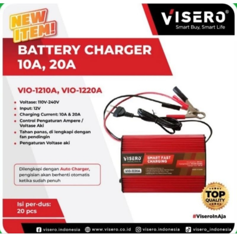 Fast Charger Accu aki Mobil 12V Otomatis