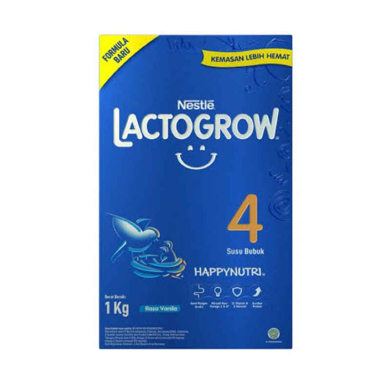 Susu Lactogrow 4 1000gr/1 kg Kemasan Baru