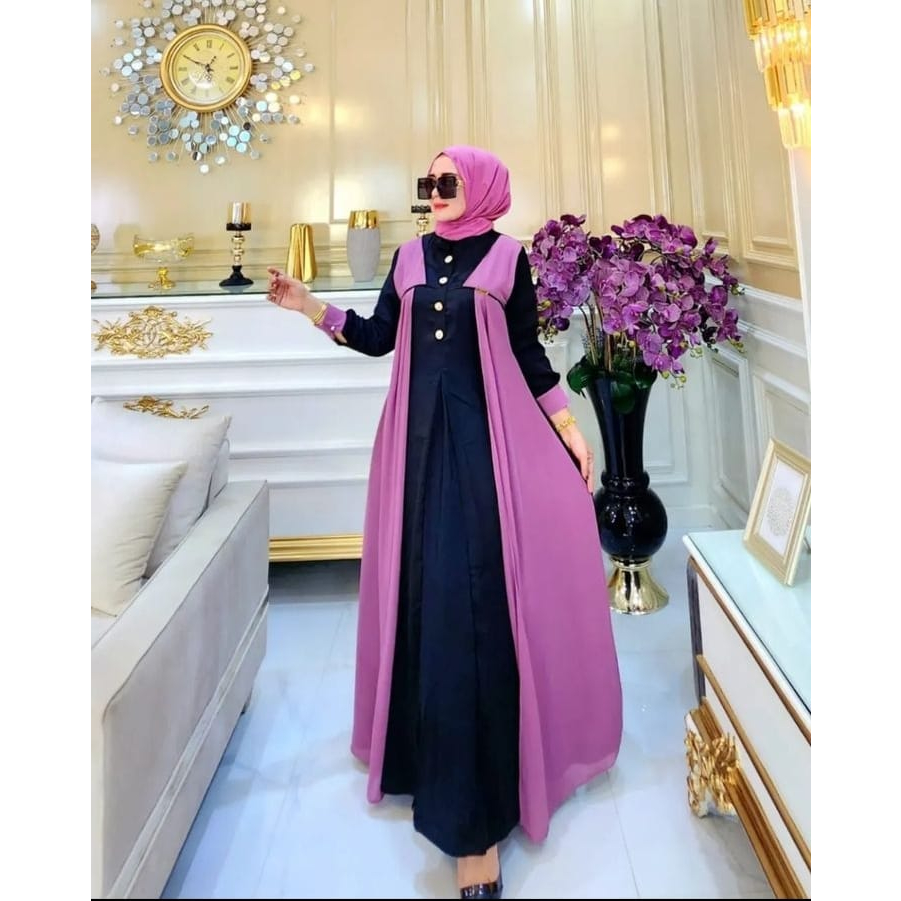 COD Hania Dress Ceruty Babydoll Premium // Gamis Wanita Muslim Jumbo M L XL XXL // Dress Pesta Wanita Muslim // Baju Kondangan Wanita Terbaru 2023 // Fashion Wanita Muslimah // Gamis Malaysia Kekinian // Outfit Wanita Remaja Termurah // Casual Dress