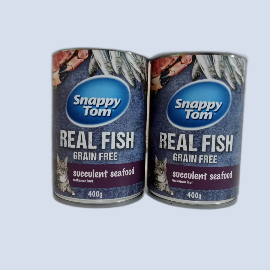 makanan kucing snappy tom kaleng 400gr wet food snappy tom kaleng 400gr